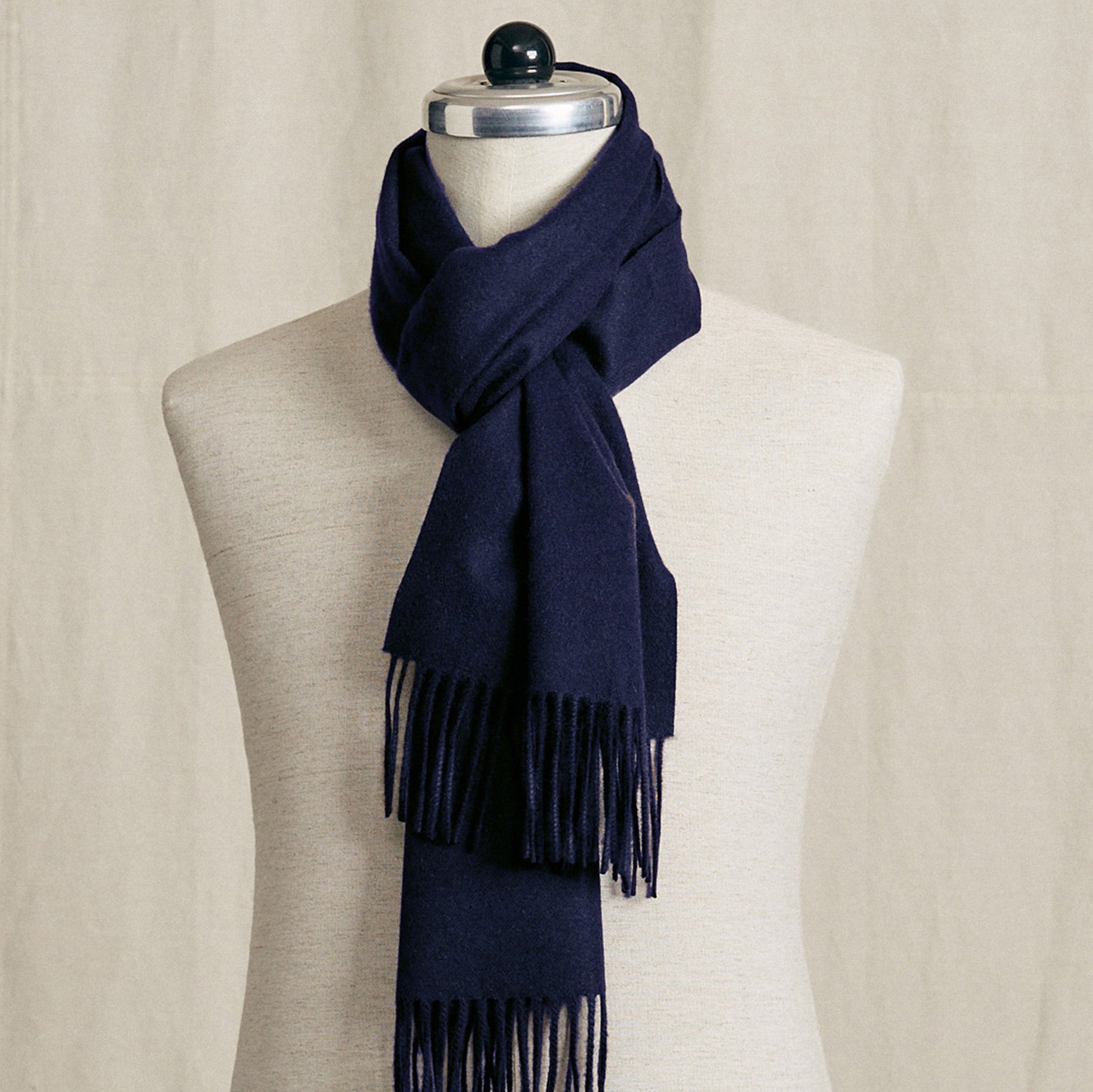 Cashmere Schal Navy