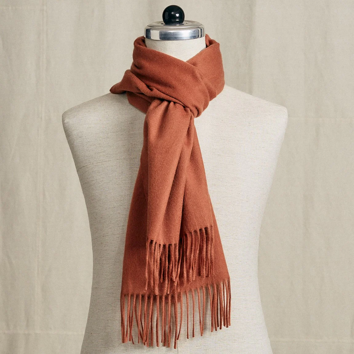 Cashmere Schal Cognac