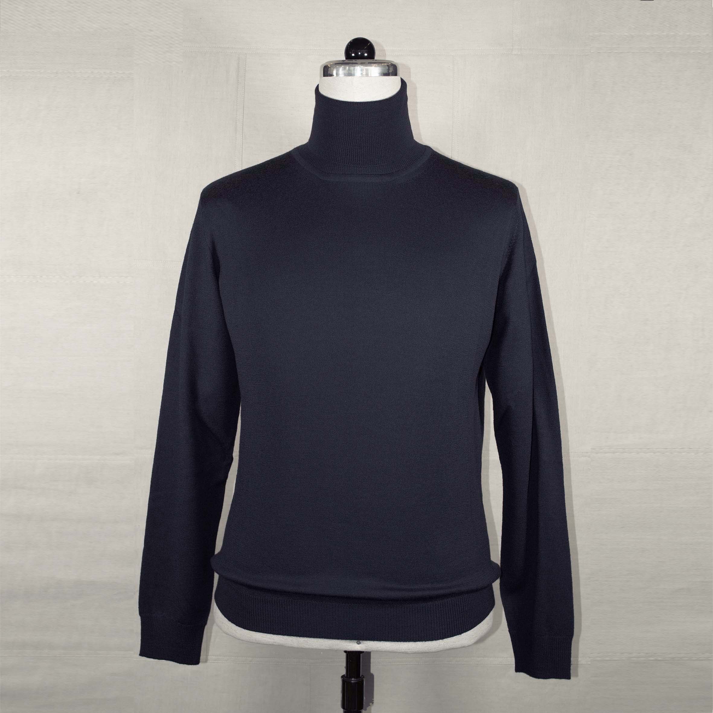 Rollkragen-Pullover Navy