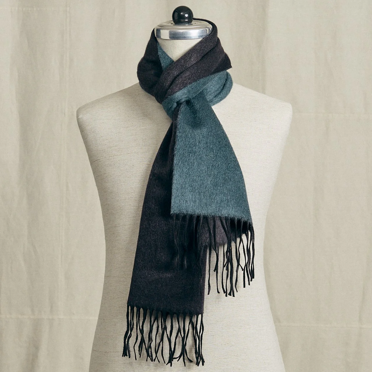 Schal Graphit & Green