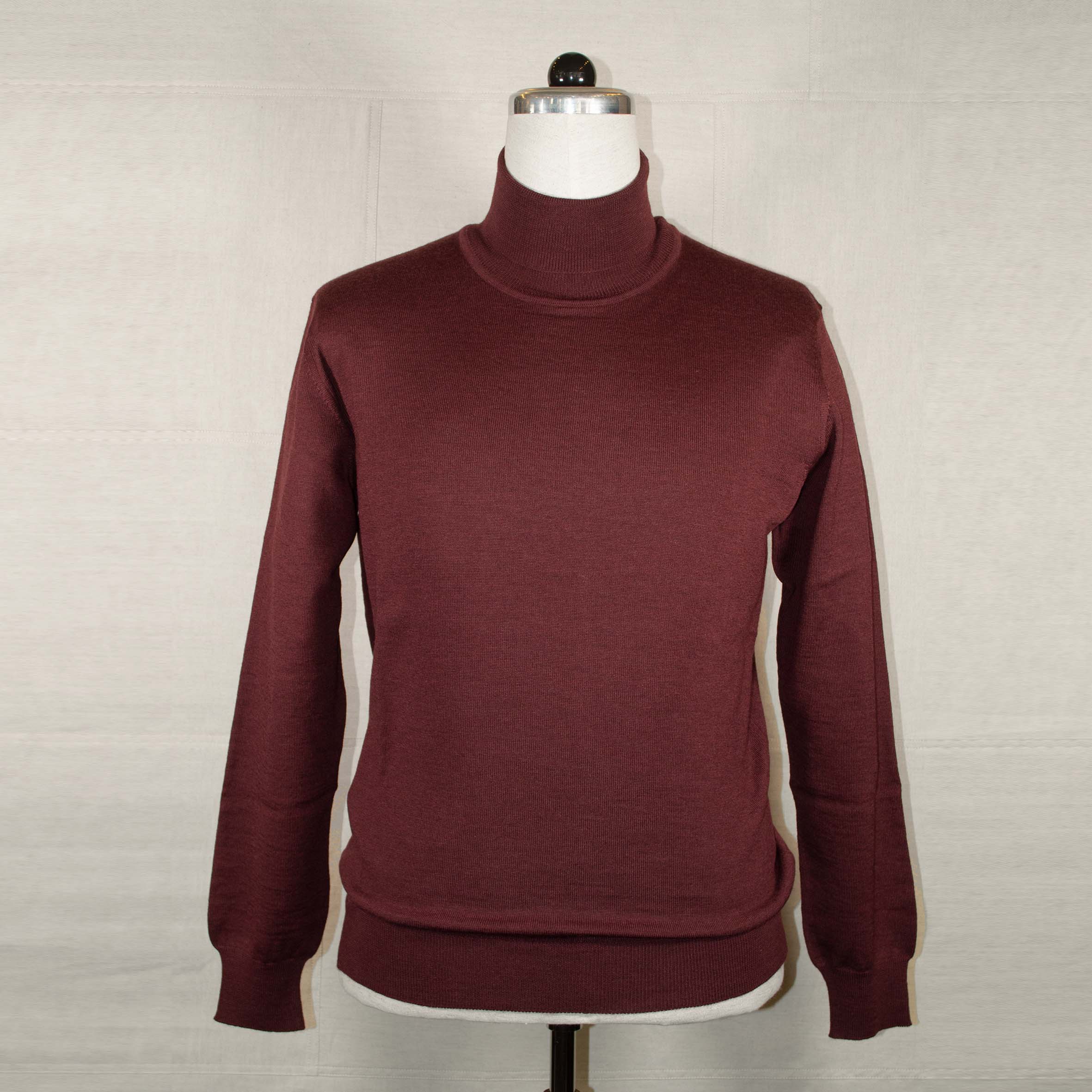 Rollkragen-Pullover Bordeaux