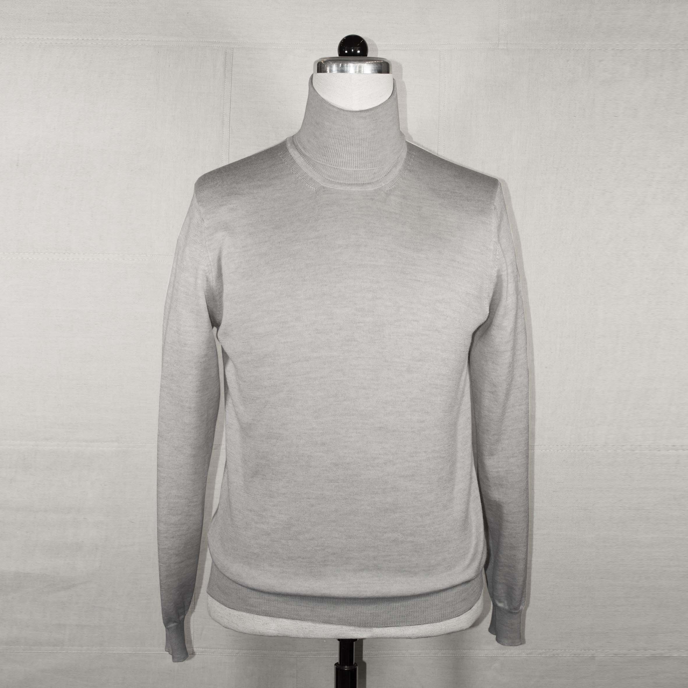 Rollkragen-Pullover Lightgrey
